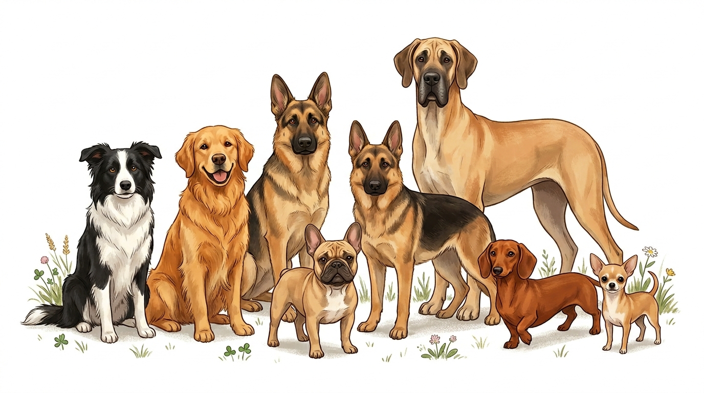 four_dog_breeds